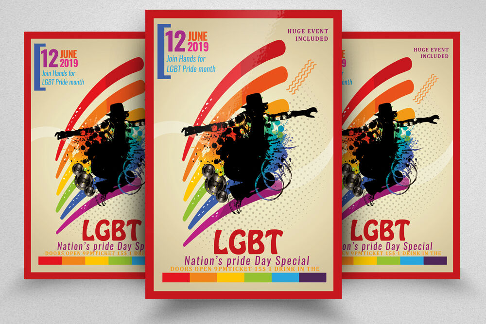 LGBT Pride Event Flyer Template By Designhub TheHungryJPEG
