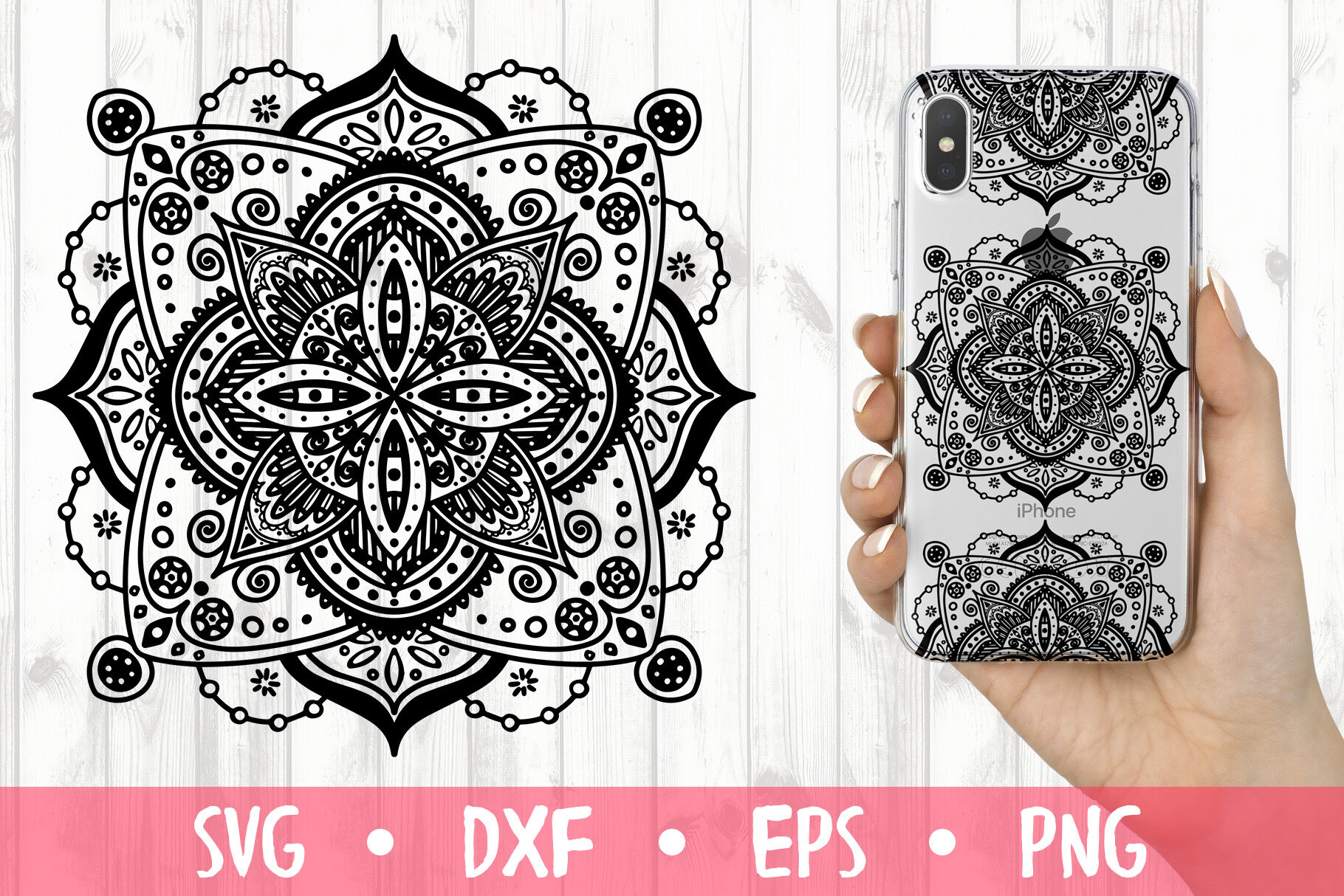 Download Mandala SVG CUT FILE By Milkimil | TheHungryJPEG.com