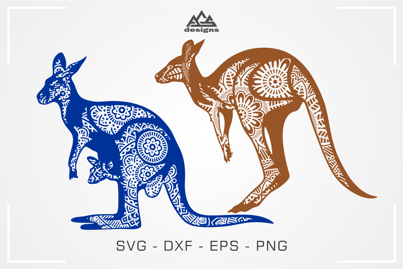 Download Kangaroo Mandala Animal Svg Design By Agsdesign Thehungryjpeg Com