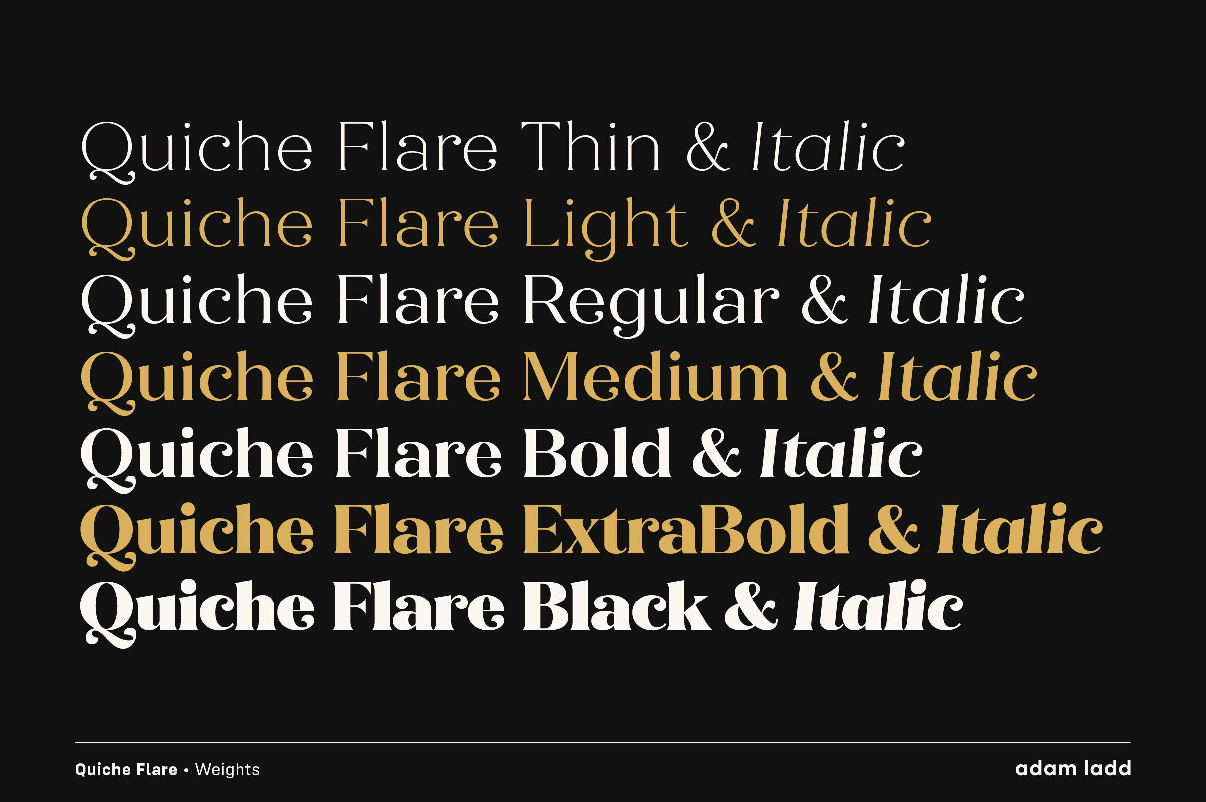 Quiche Flare Font Family By Adam Ladd Thehungryjpeg Com
