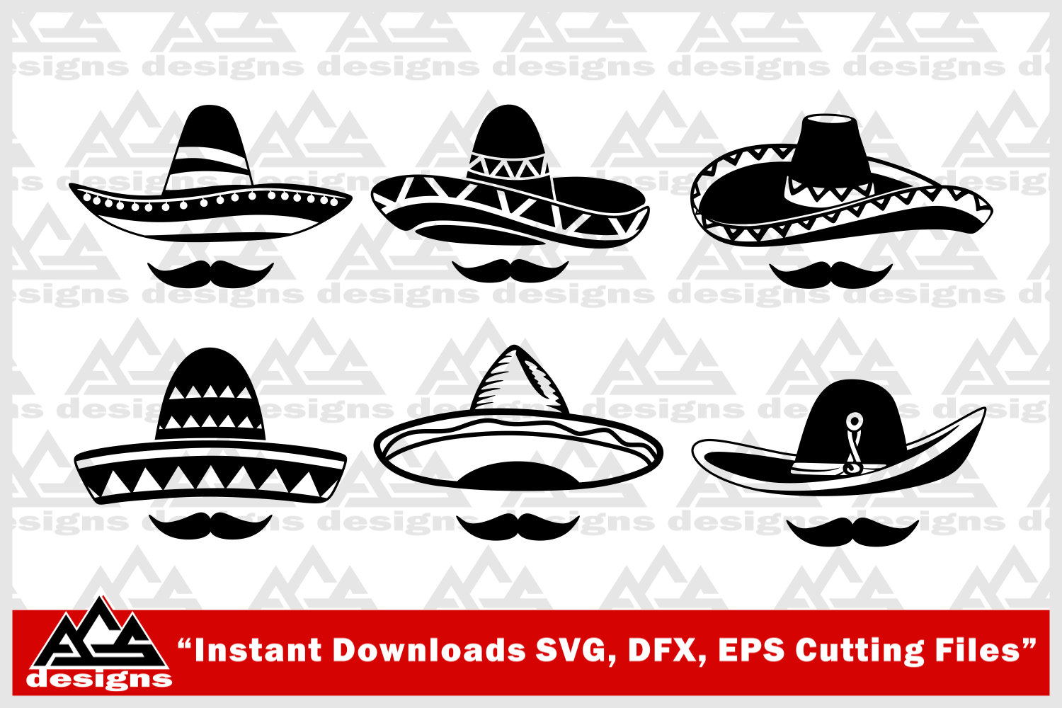 Sombrero Clipart Dxf Hat Sombrero Cut Files For Silhouette Sombrero Files f...
