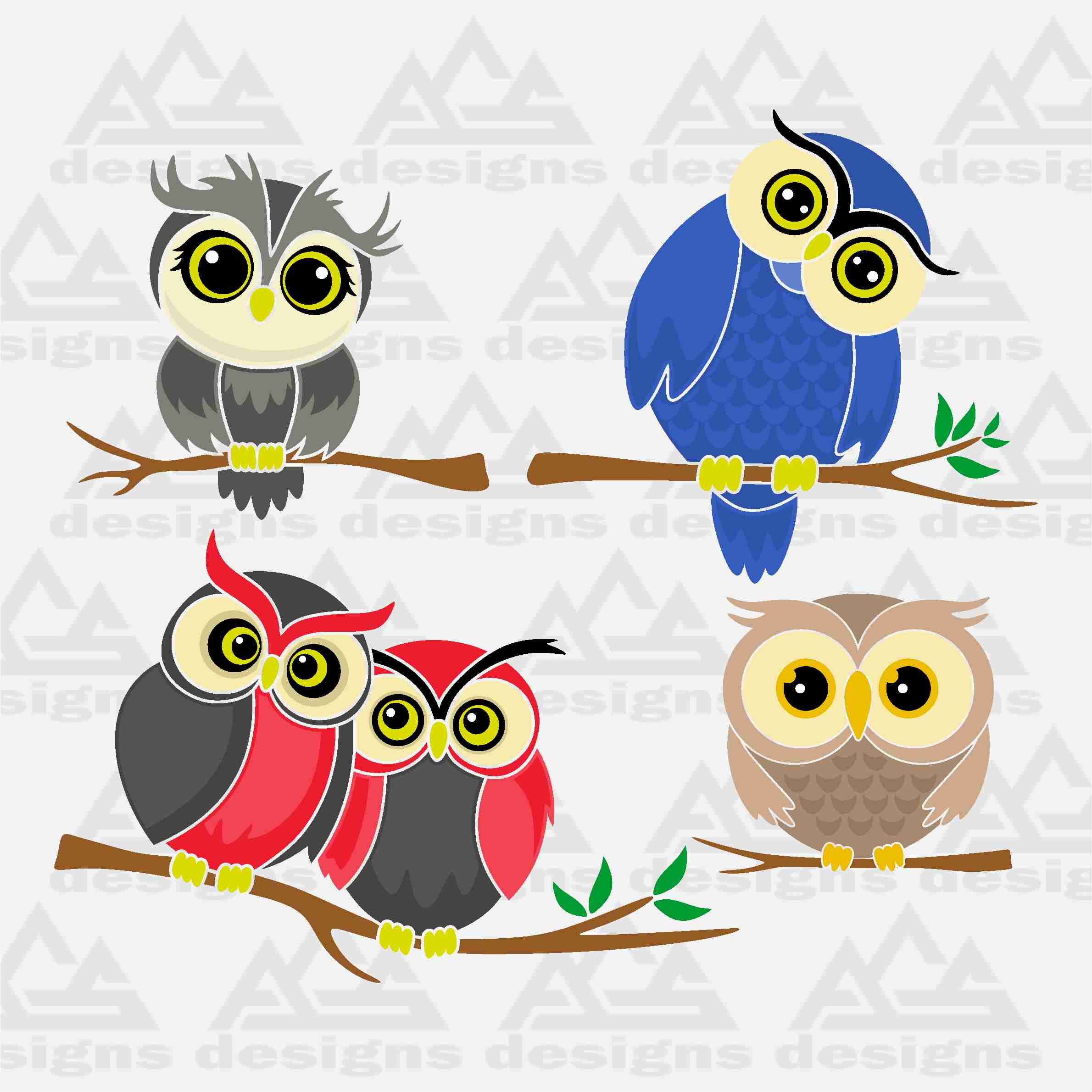 Download Cute Owl Svg Design By Agsdesign Thehungryjpeg Com