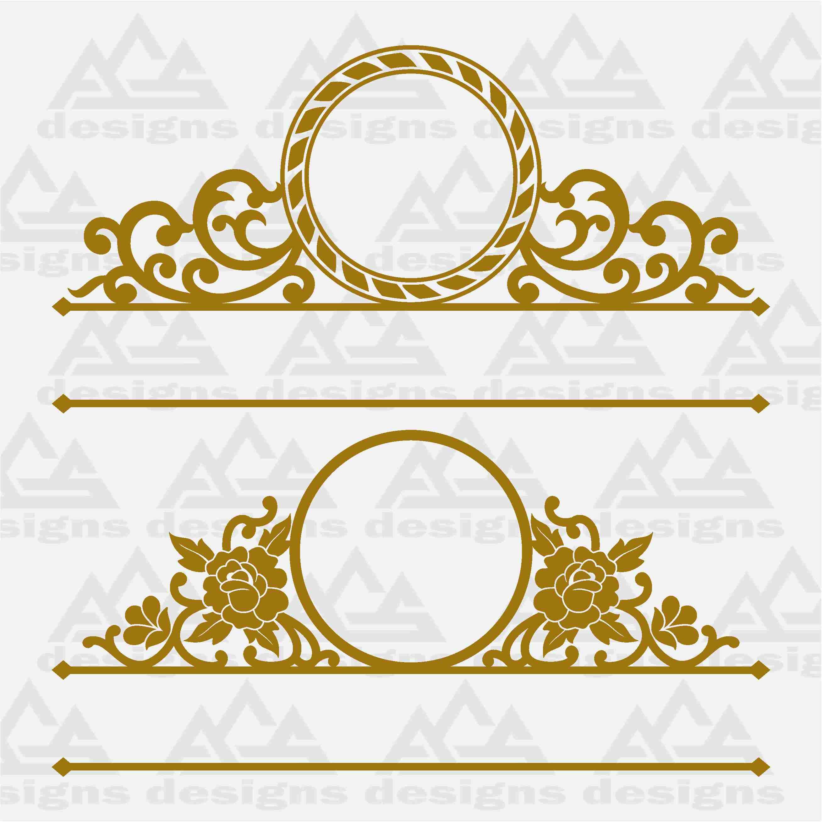 Mailbox Monogram Frame Svg Design By AgsDesign