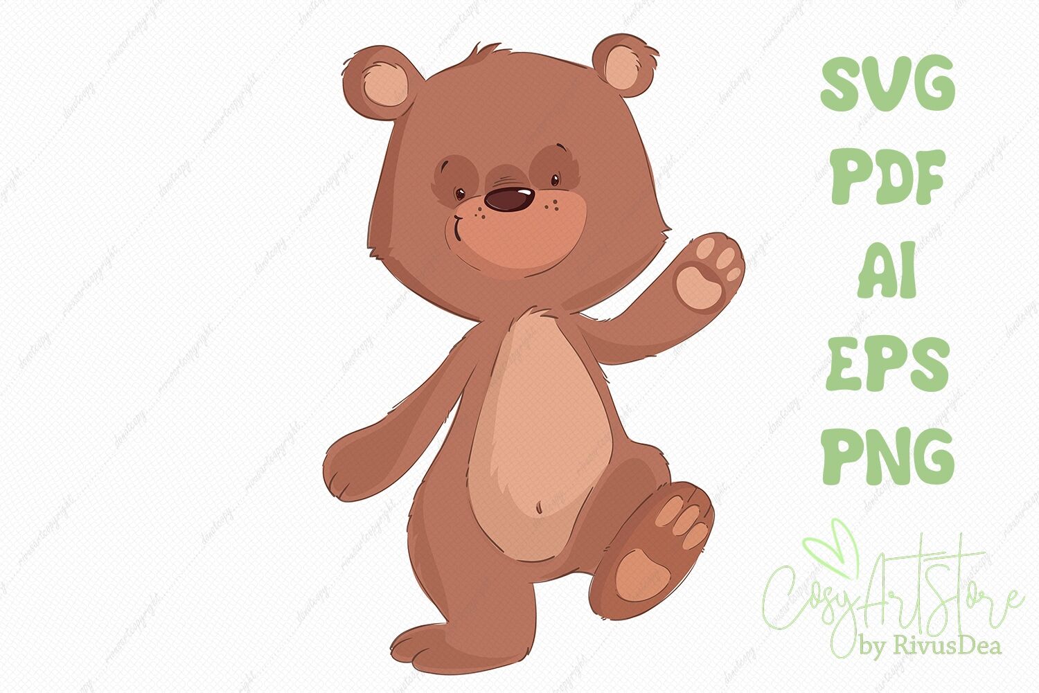 Download Teddy Bear Svg Cute Bear Png Cute Baby Anim By Rivus Art Thehungryjpeg Com