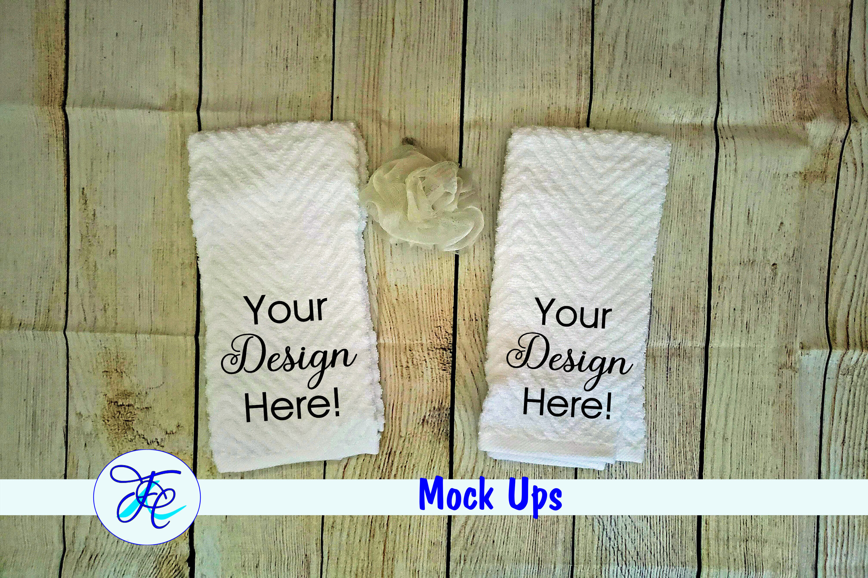 Download Bathroom Towels Mock Ups By Family Creations | TheHungryJPEG.com