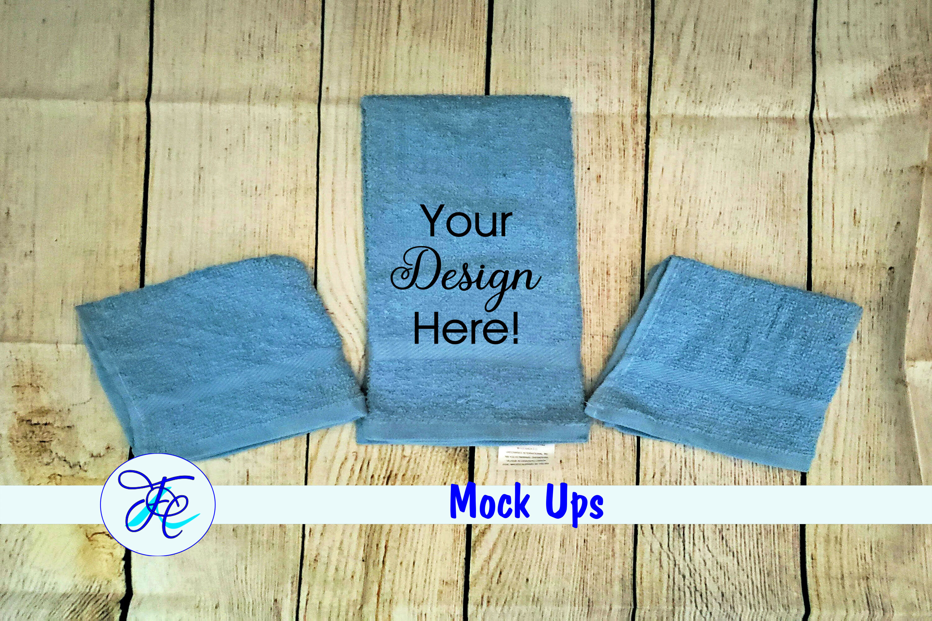 Download Blue Bathroom Hand Towels Mock Ups By Family Creations ...