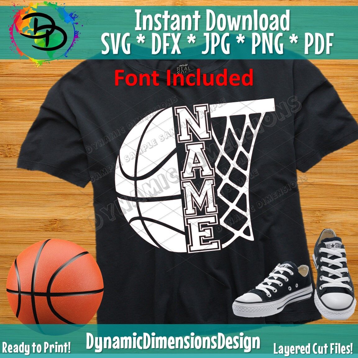 Download Sports Svg Basketball Svg Basketball Shirt Basketball Fan Svg Svg Dxf Png Jpg Printable Vector Clipart Cut Print File Cricut Silhouette By Dynamic Dimensions Thehungryjpeg Com