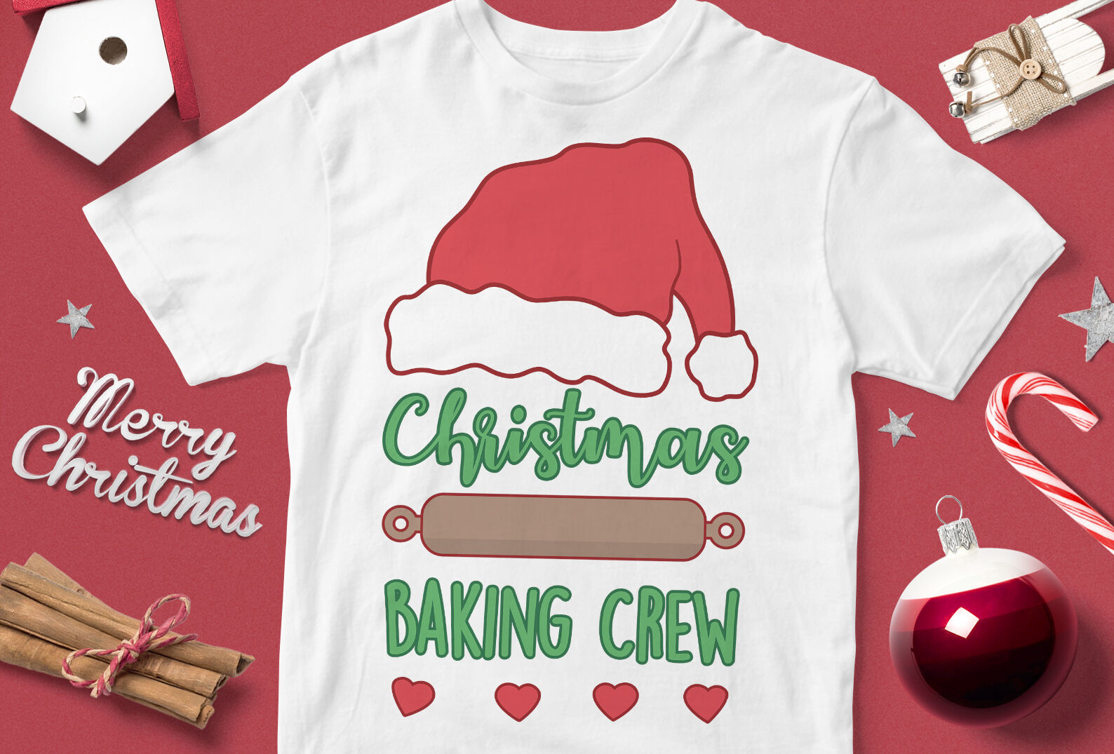 Christmas Baking Crew Funny Christmas Quotes Svg By Cuttingsvg Thehungryjpeg Com