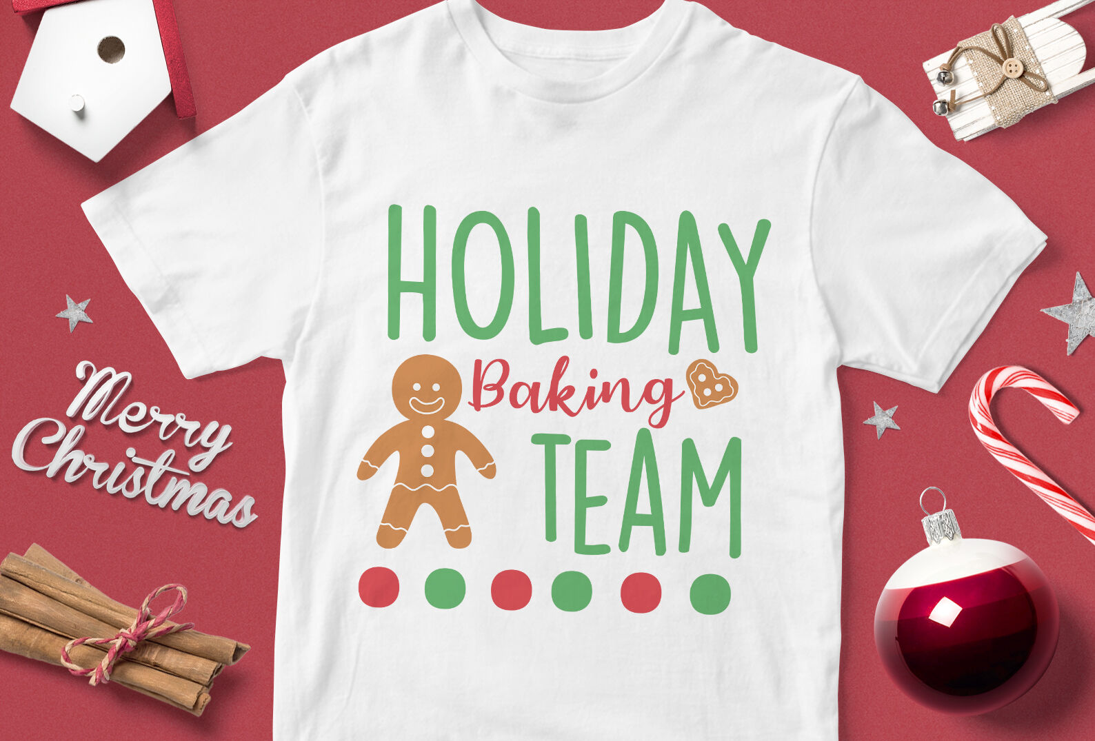 Holiday Baking Team - funny christmas quotes svg By cuttingsvg |  TheHungryJPEG