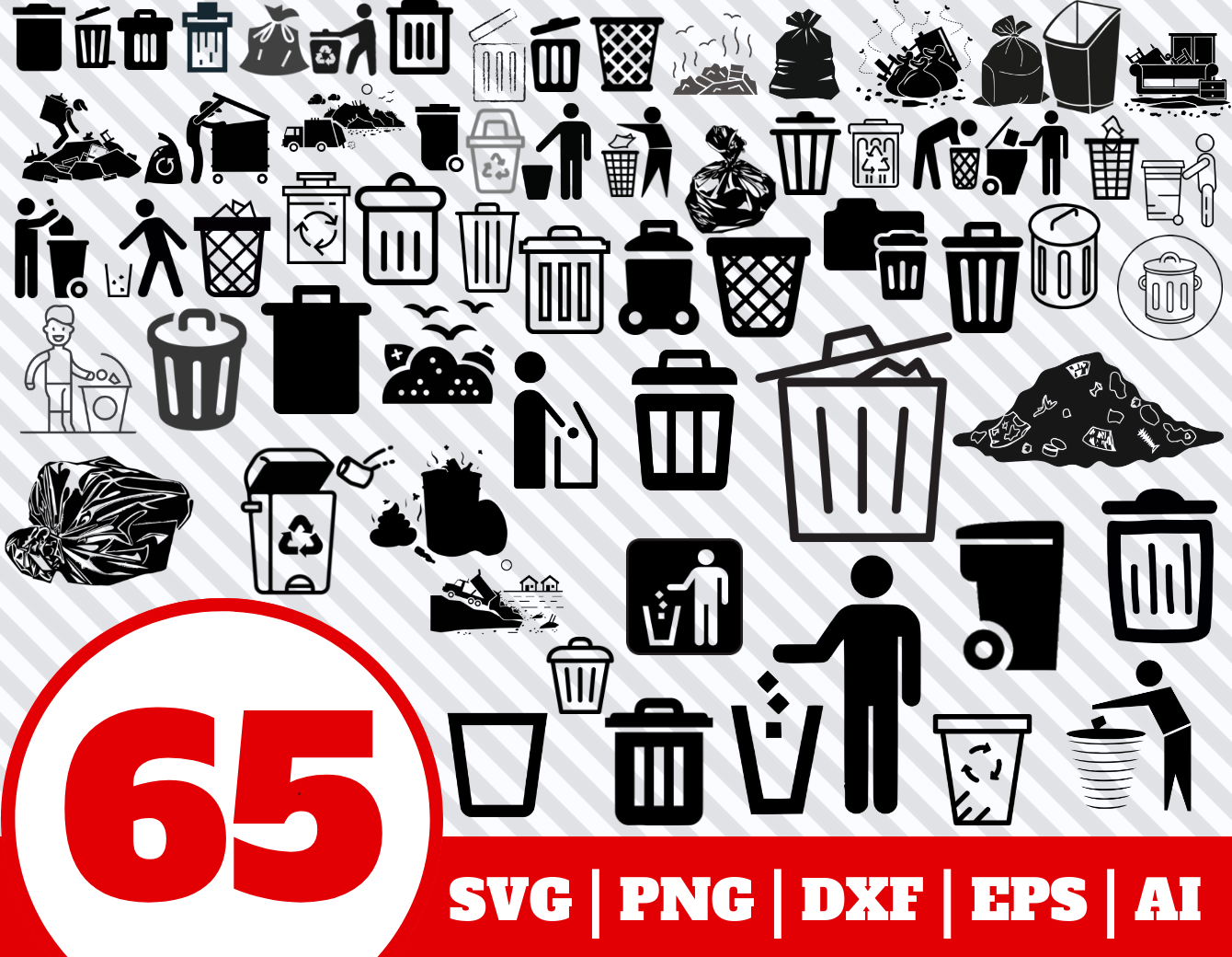 Download 65 TRASH SVG BUNDLE - trash clipart - trash vector - trash ...