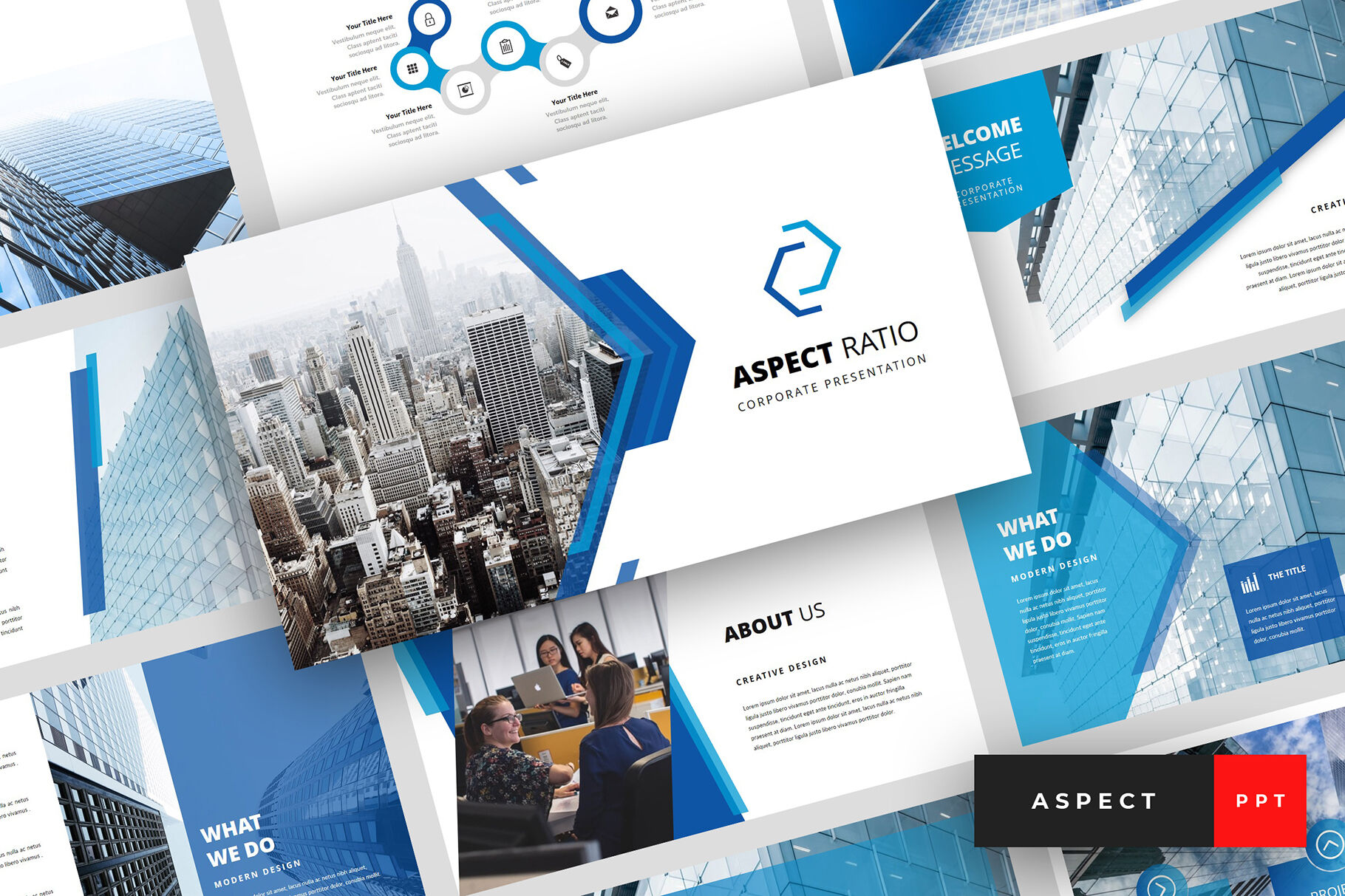 Aspect Corporate PowerPoint Template By StringLabs TheHungryJPEG