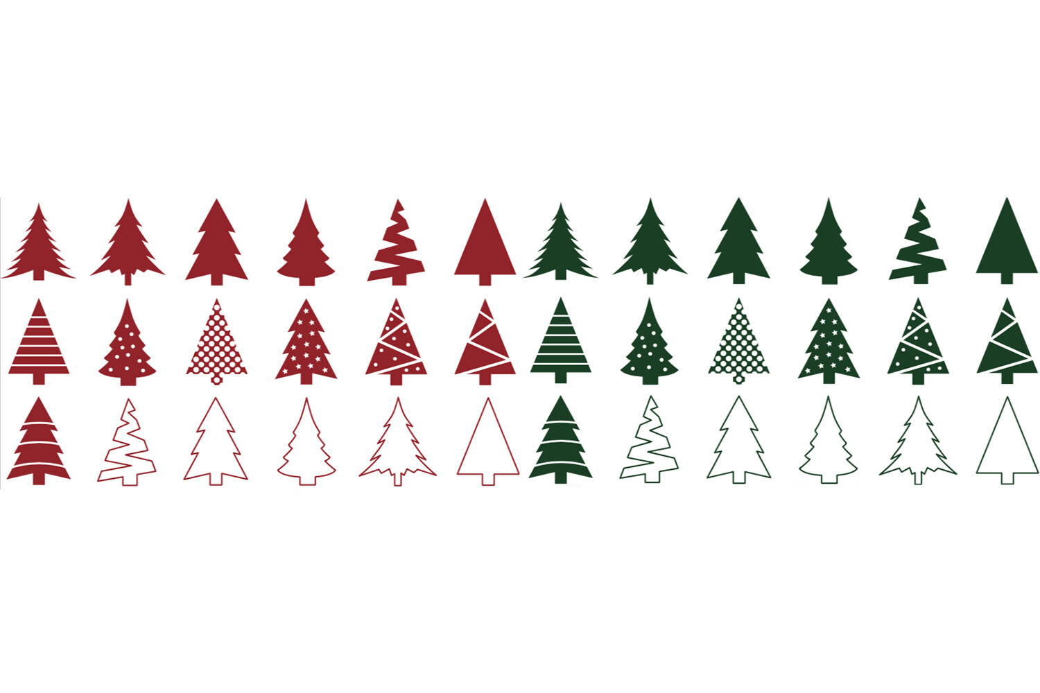 Christmas Tree Clip Art SVG