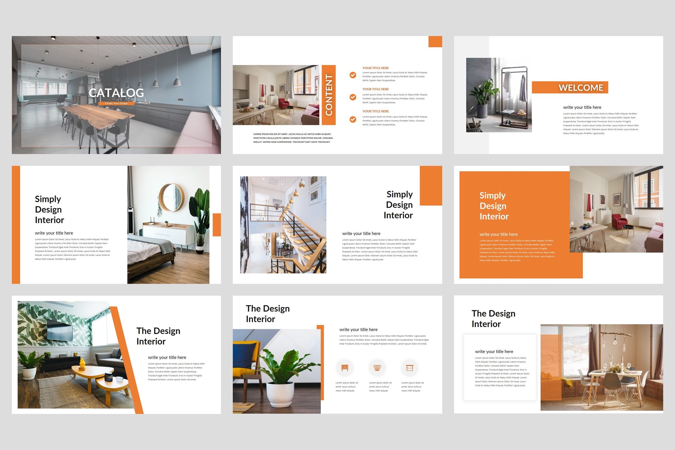  Catalog  Furniture PowerPoint  Template  By StringLabs 