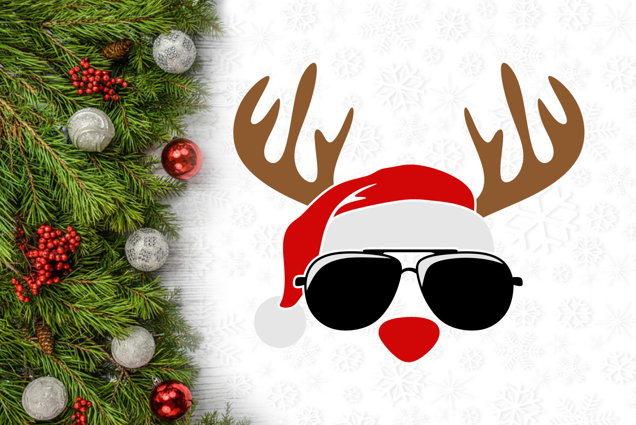 Download Hipster Reindeer Christmas Svg Cuttable Design By Agsdesign Thehungryjpeg Com