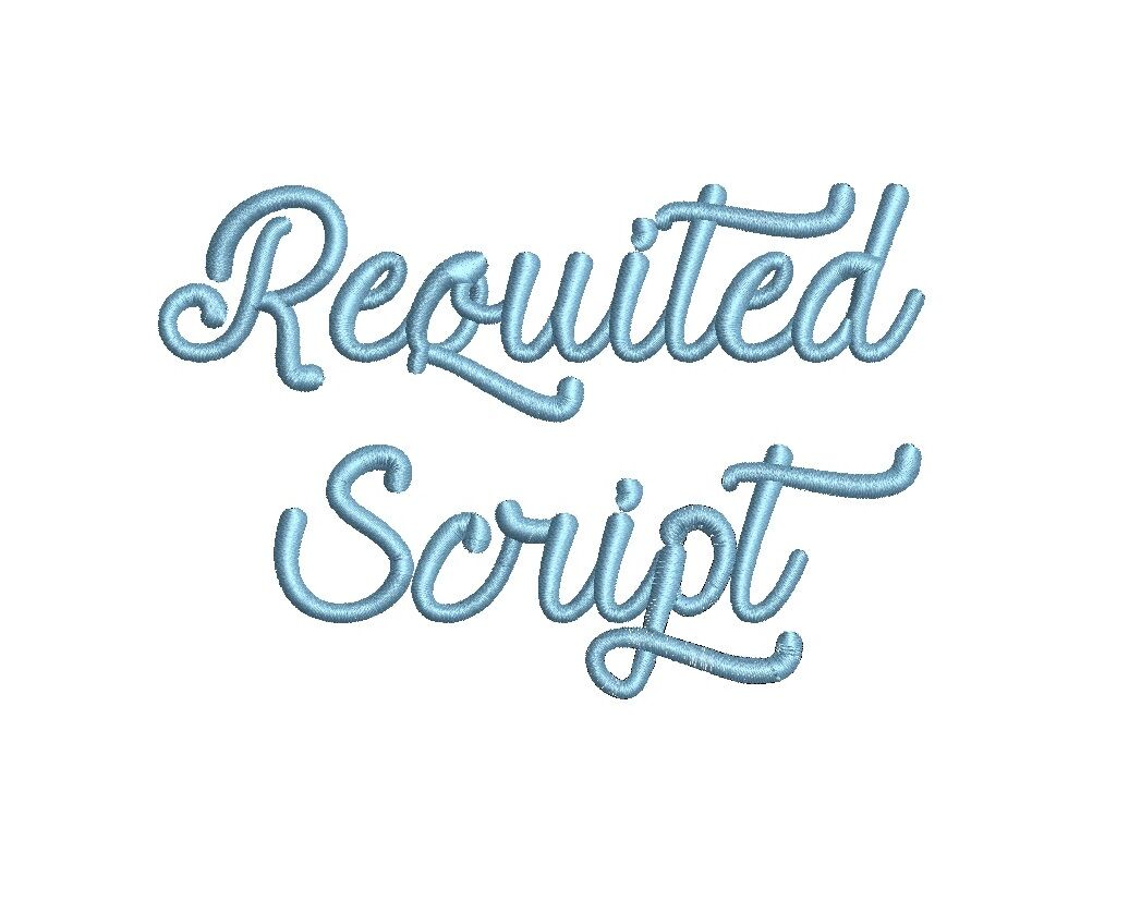 Requited Script 15 Sizes Embroidery Font Mha By Digitizingwithlove Thehungryjpeg Com