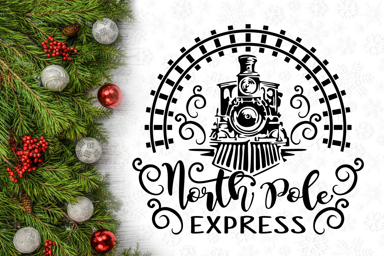 Polar Express Stamp Svg