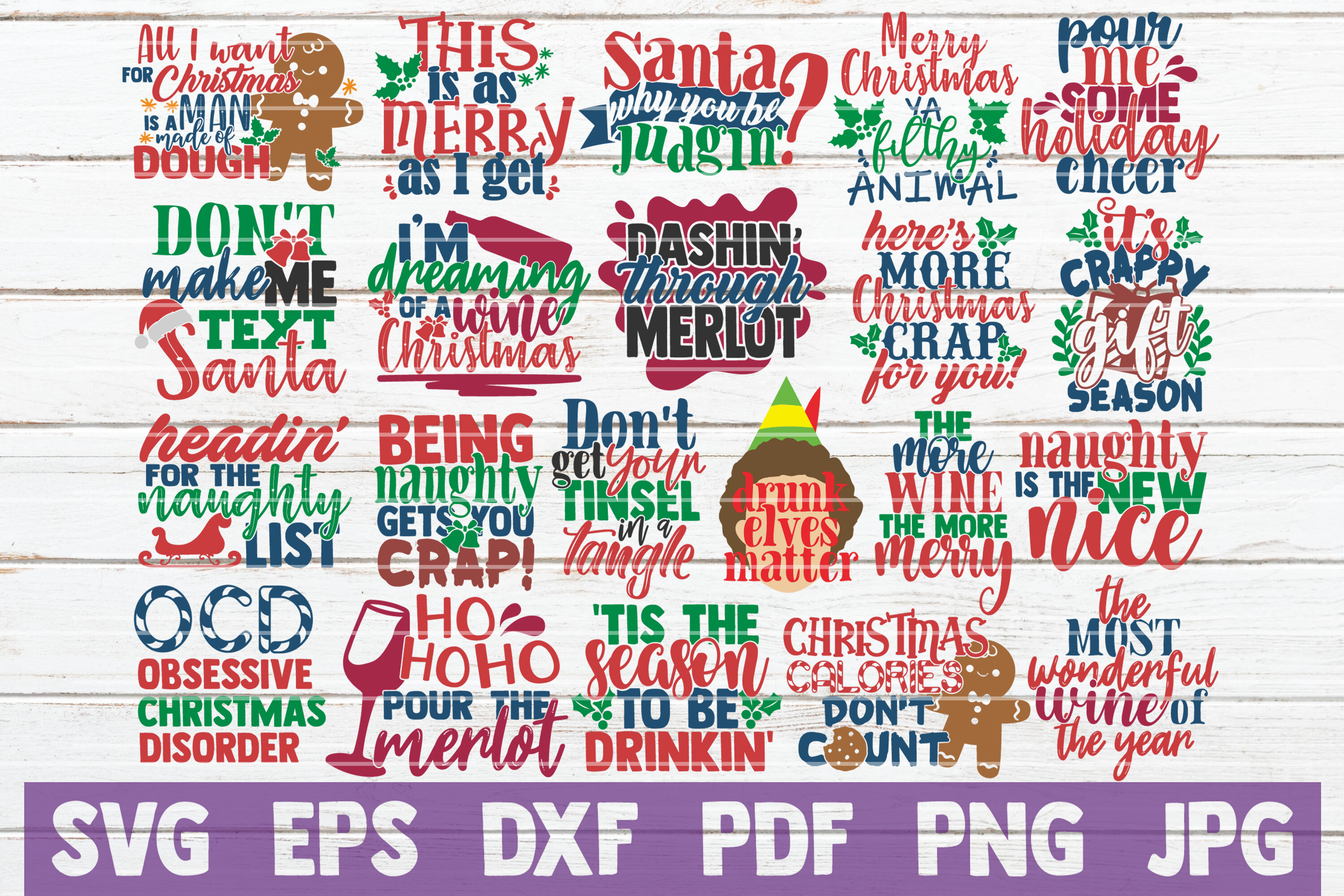 Download Funny Christmas Svg Bundle Holiday Svg Cut Files By Mintymarshmallows Thehungryjpeg Com