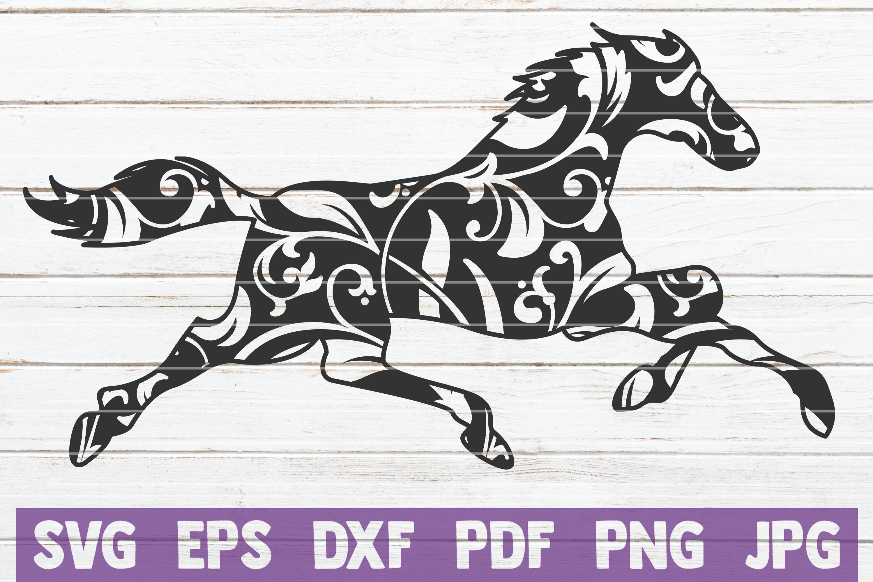 Mandala Horse SVG Cut File By MintyMarshmallows ...