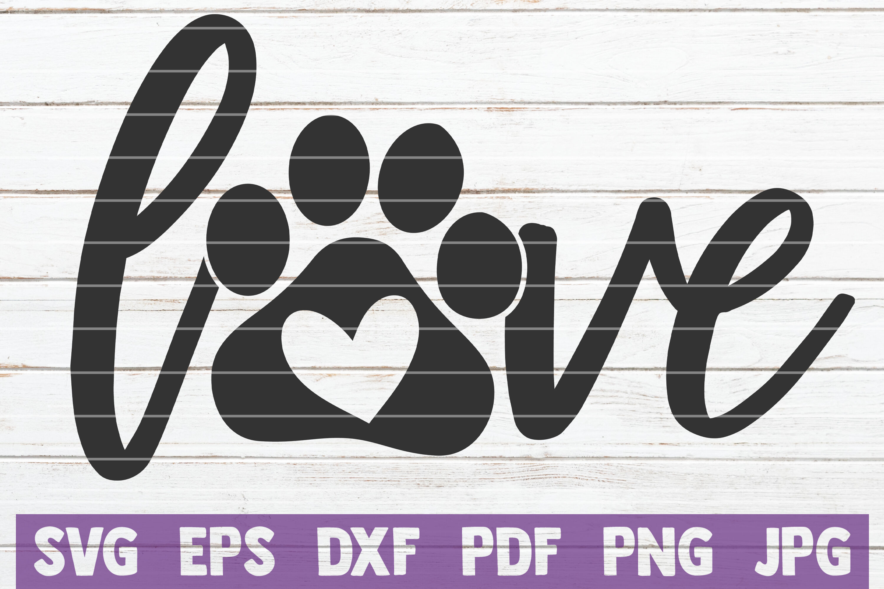 Download Paw Love Svg Cut File By Mintymarshmallows Thehungryjpeg Com