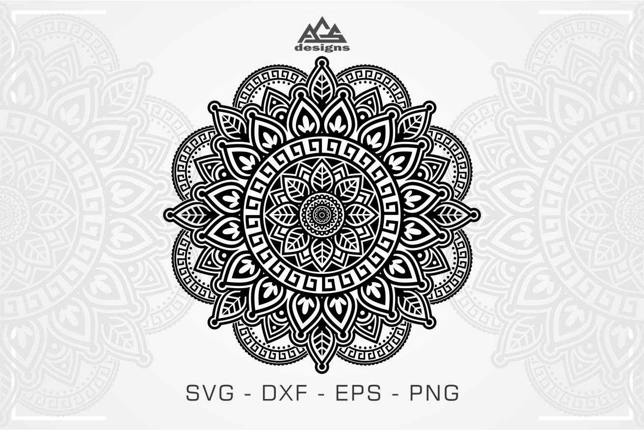 Zentangle Mandala Svg Design By AgsDesign | TheHungryJPEG.com