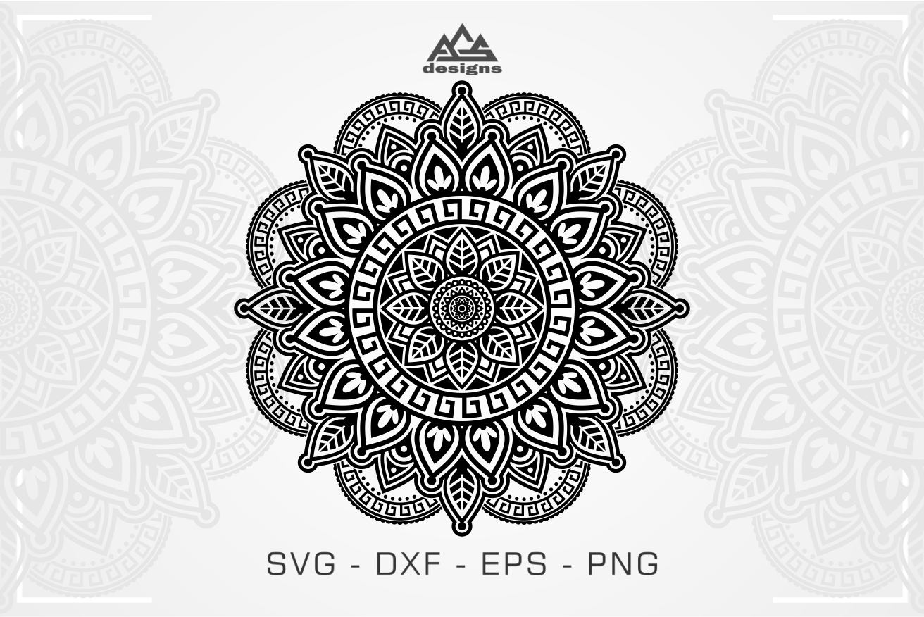 Download Zentangle Mandala Svg Design By AgsDesign | TheHungryJPEG.com