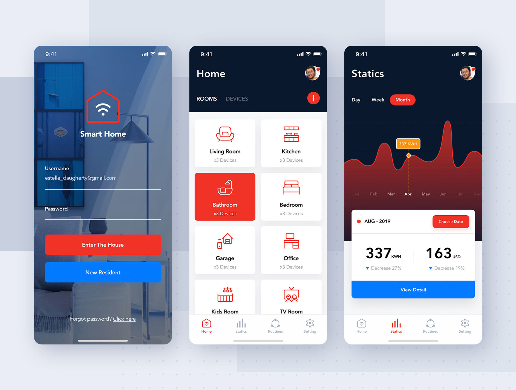 Смарт месяц. SMARTHOME UI figma. Happy Home UI.