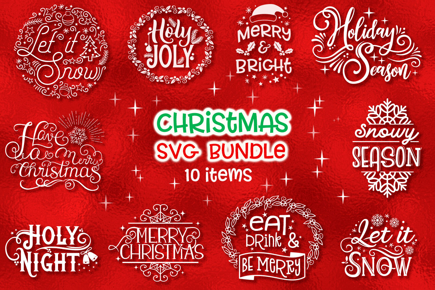 Download Christmas SVG Bundle - 10 items By Tatiana Cociorva ...