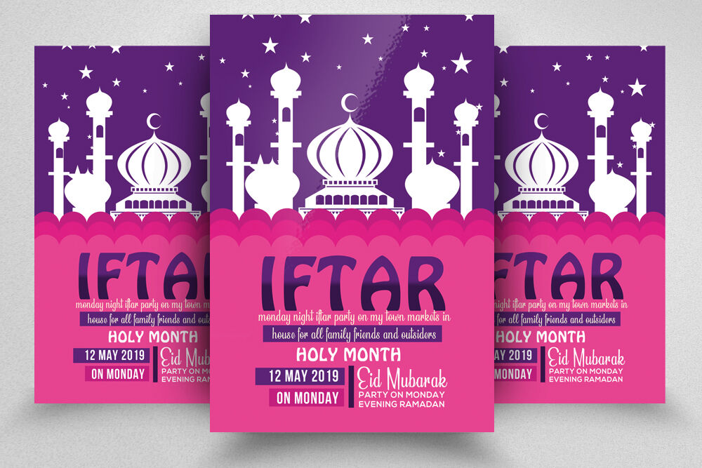 Ramadan Iftar Party Invitation Flyer By Designhub Thehungryjpeg Com