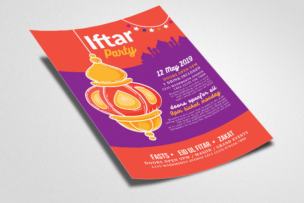 Ramadan Iftar Party Event Flyer By Designhub Thehungryjpeg Com