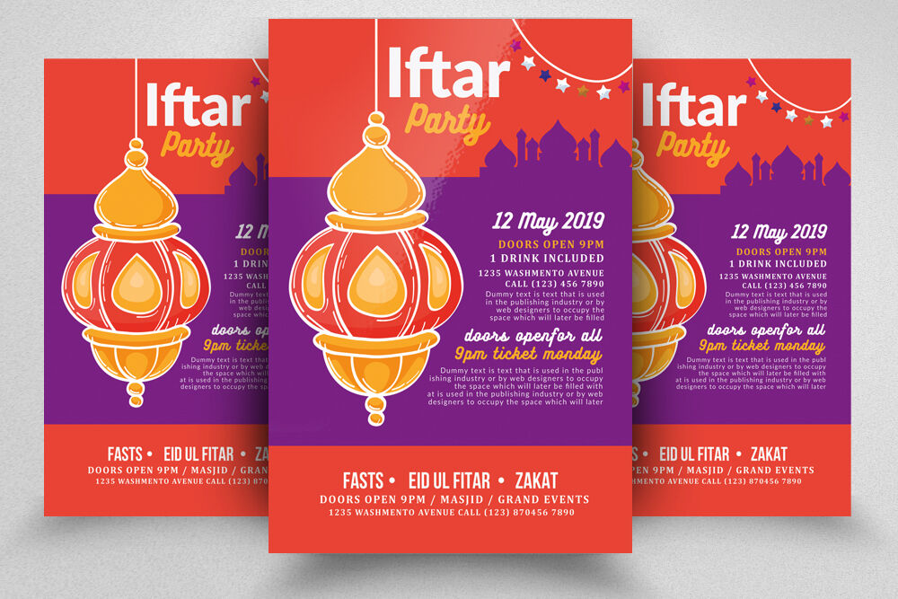 Ramadan Iftar Party Event Flyer By Designhub Thehungryjpeg Com