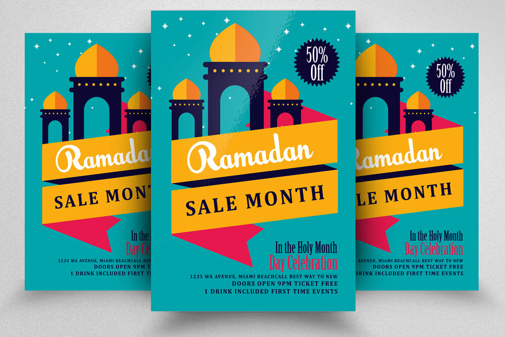 Ramadan Month Sale Offer Flyer Template By Designhub Thehungryjpeg Com