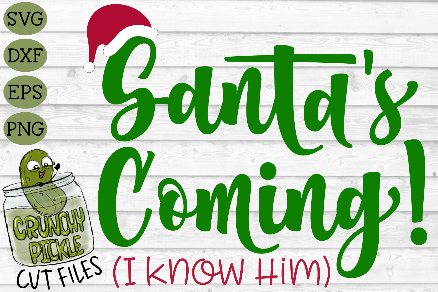Santa S Coming Elf Phrase Christmas Svg File By Crunchy Pickle Thehungryjpeg Com