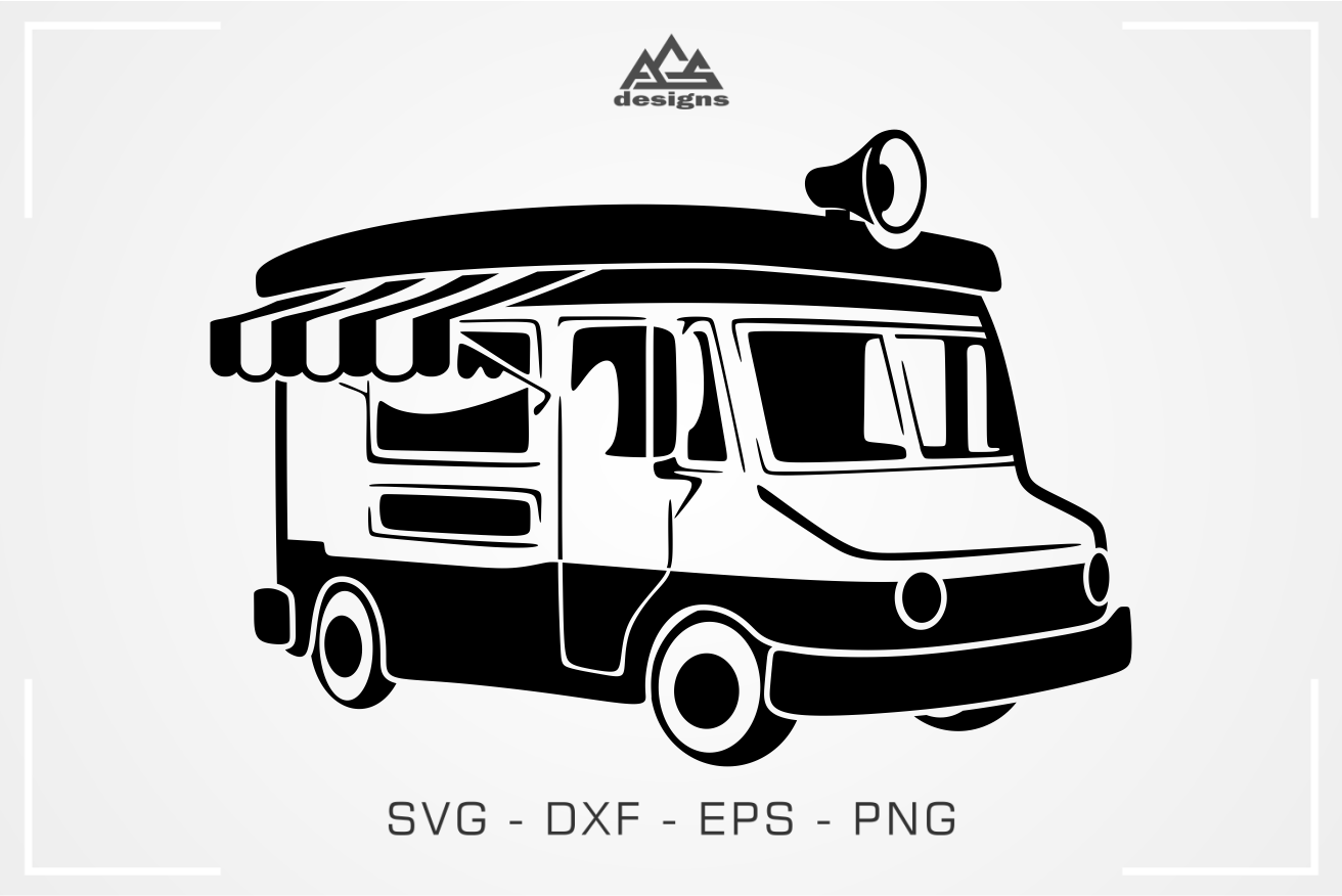 Download Food Truck Van Trailer Svg Design By Agsdesign Thehungryjpeg Com