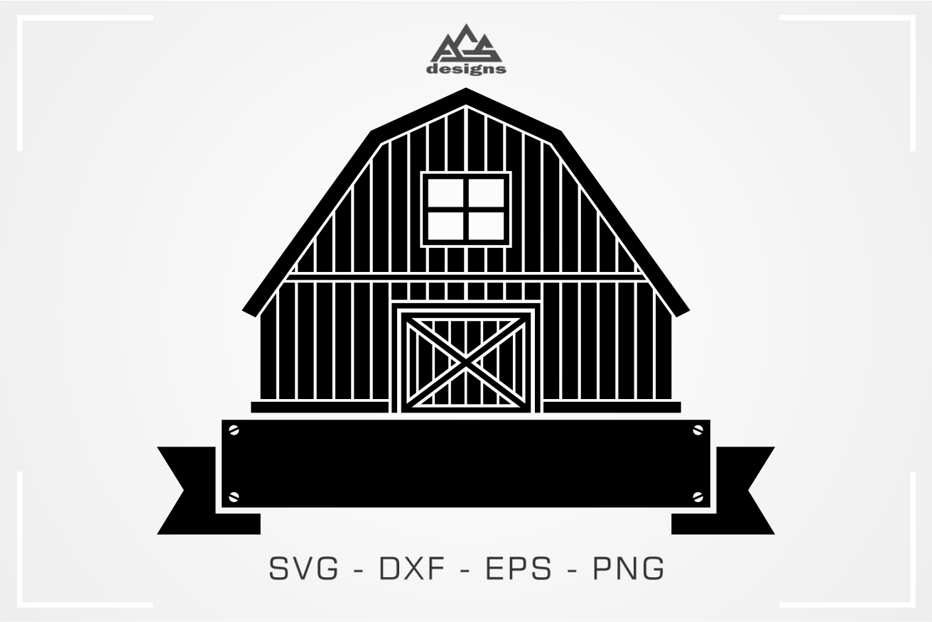 Barn House Farm Svg Design By Agsdesign Thehungryjpeg Com