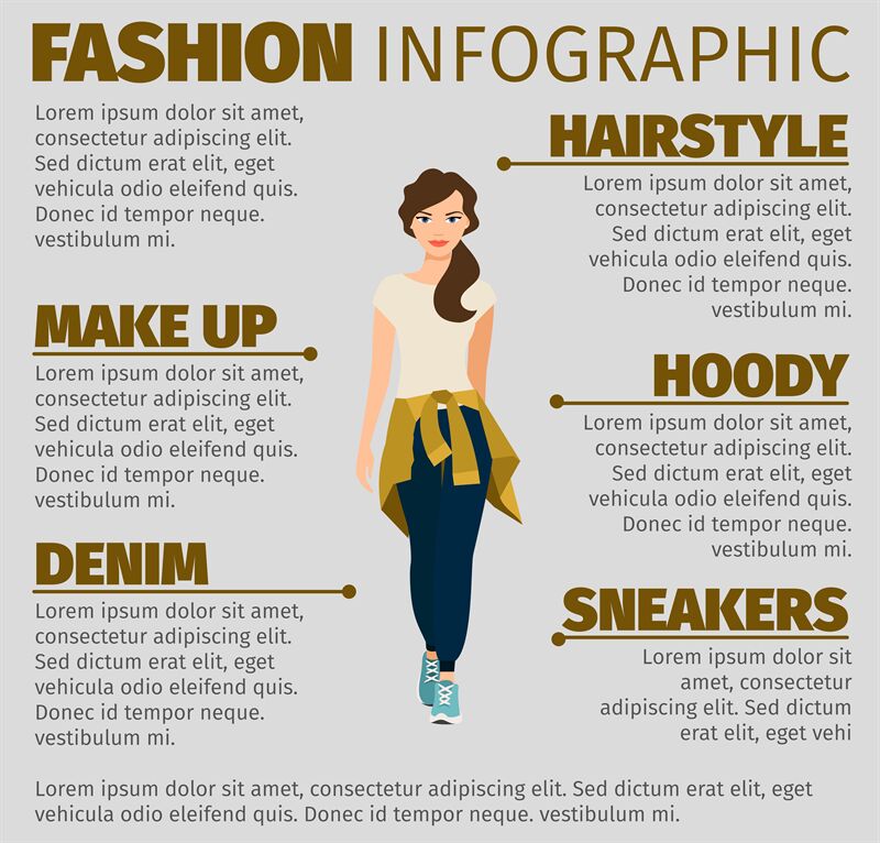 Girl in sports clothes fashion infographic By SmartStartStocker ...