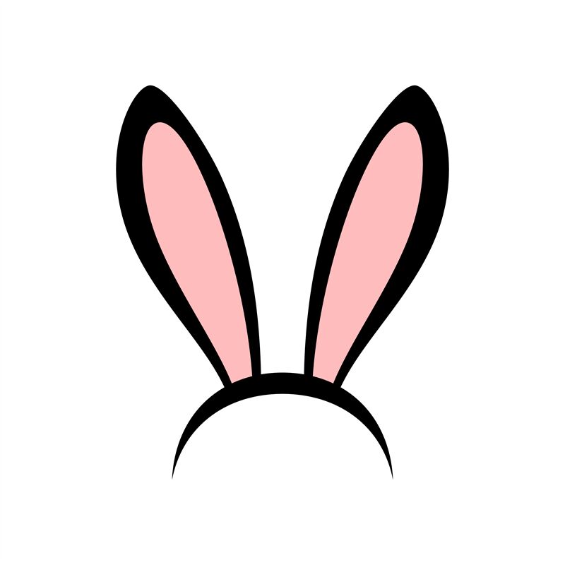 Rabbit ears head accessories By SmartStartStocker | TheHungryJPEG