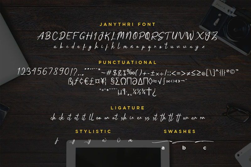 Janythri Script Typeface By Embunstudio Thehungryjpeg Com