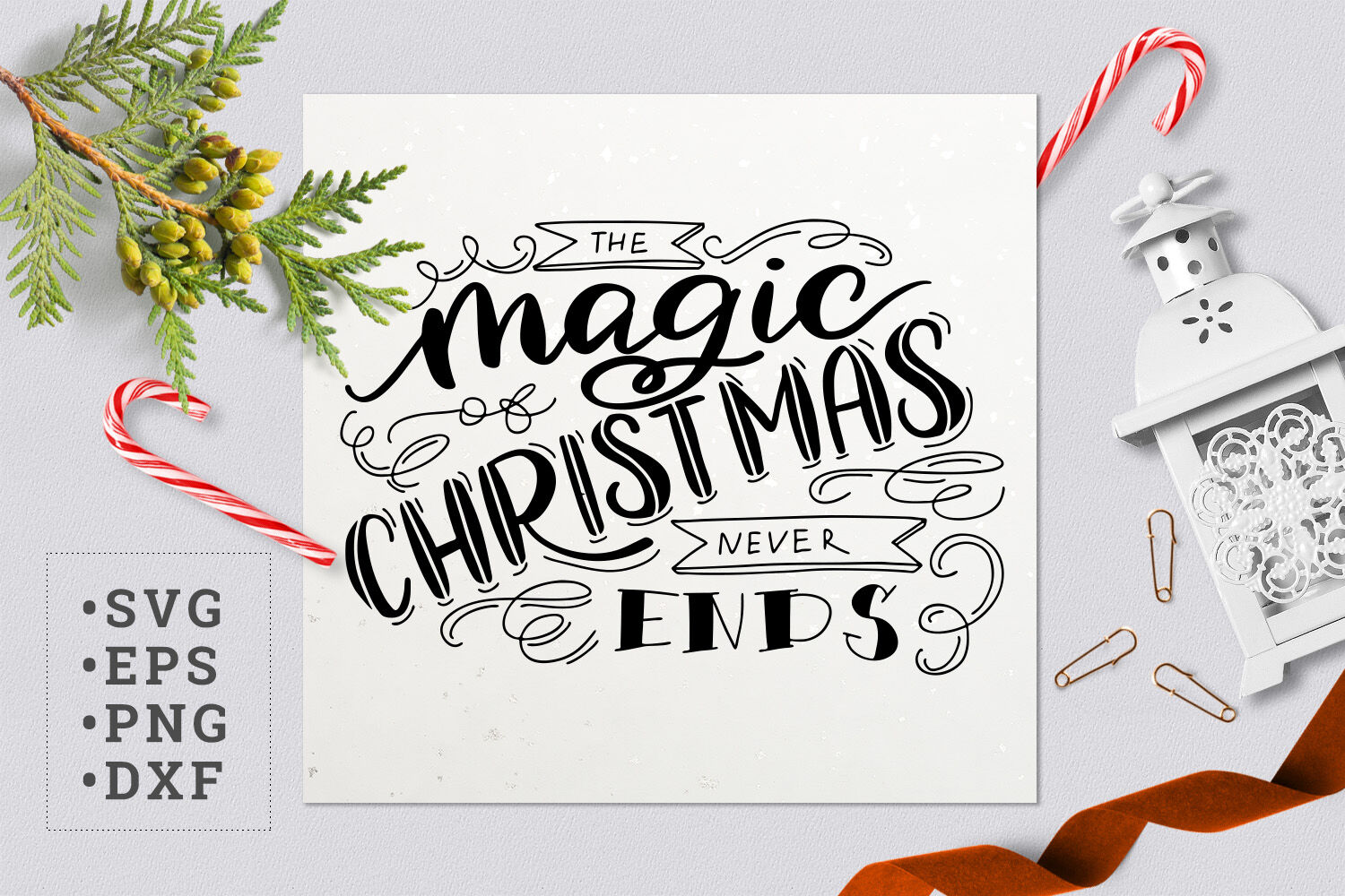 The Magic Of Christmas Never Ends Svg By Zzorna Art Thehungryjpeg Com