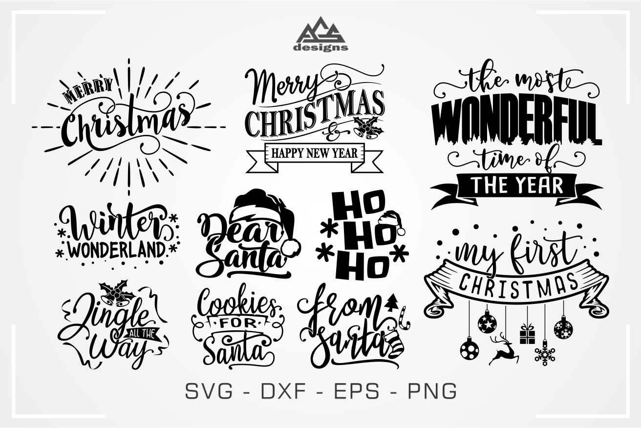 Download Christmas Quote Packs Svg Design By AgsDesign ...