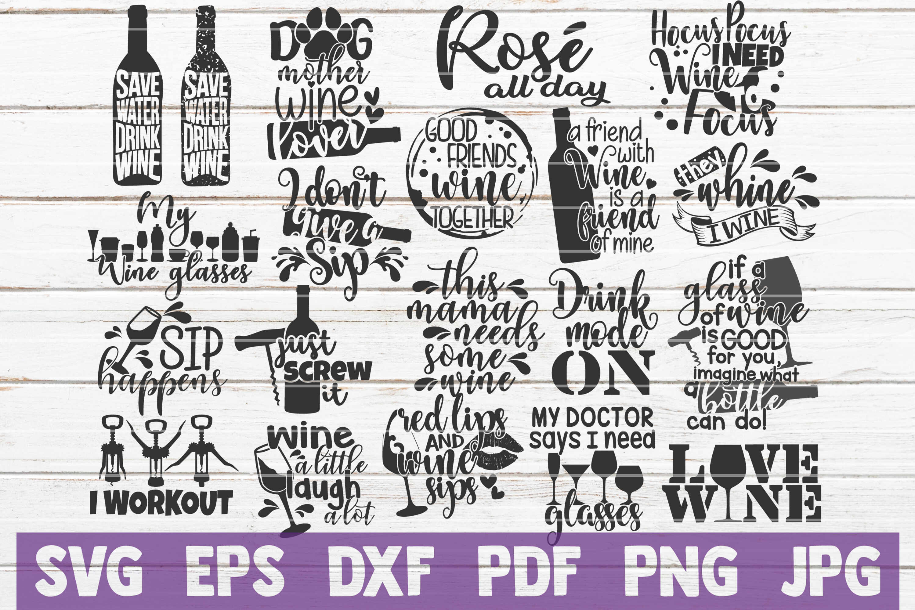 Download Wine Svg Bundle Svg Cut Files By Mintymarshmallows Thehungryjpeg Com 3D SVG Files Ideas | SVG, Paper Crafts, SVG File