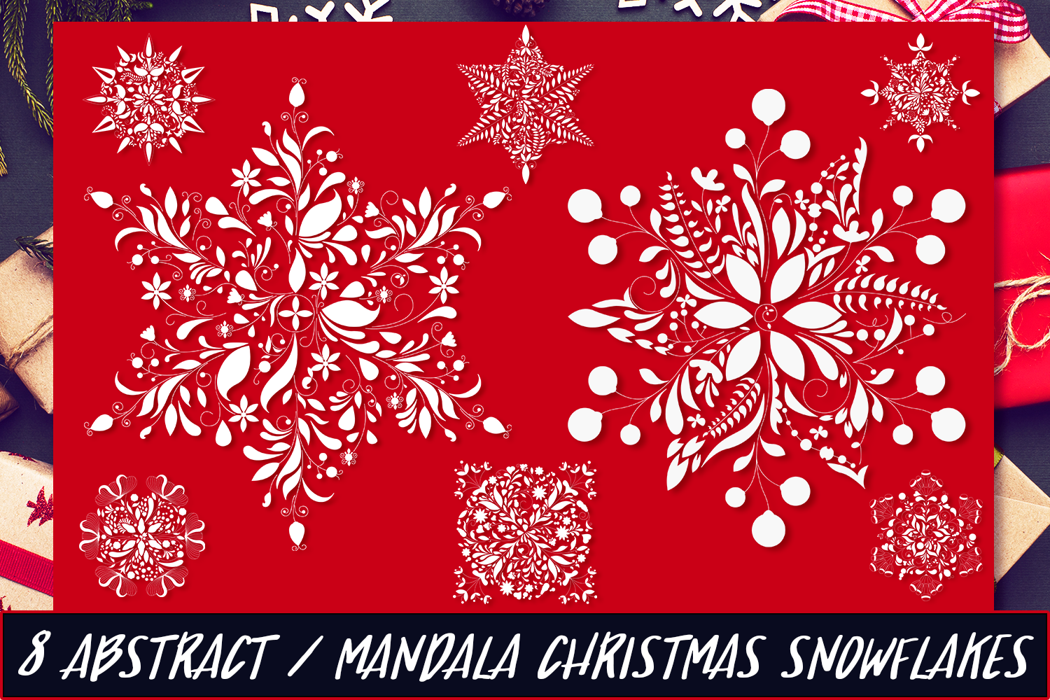 Download Christmas Mandala Snowflakes Svg Set By Craft N Cuts Thehungryjpeg Com