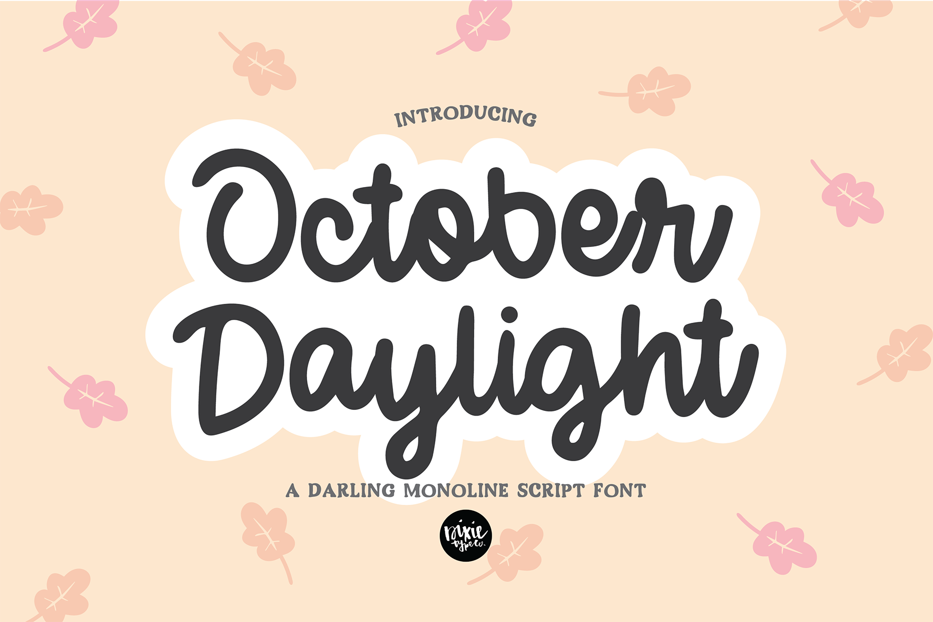 Autumn Font Bundle 4 Hand Lettered Fall Fonts By Dixie Type Co Thehungryjpeg Com