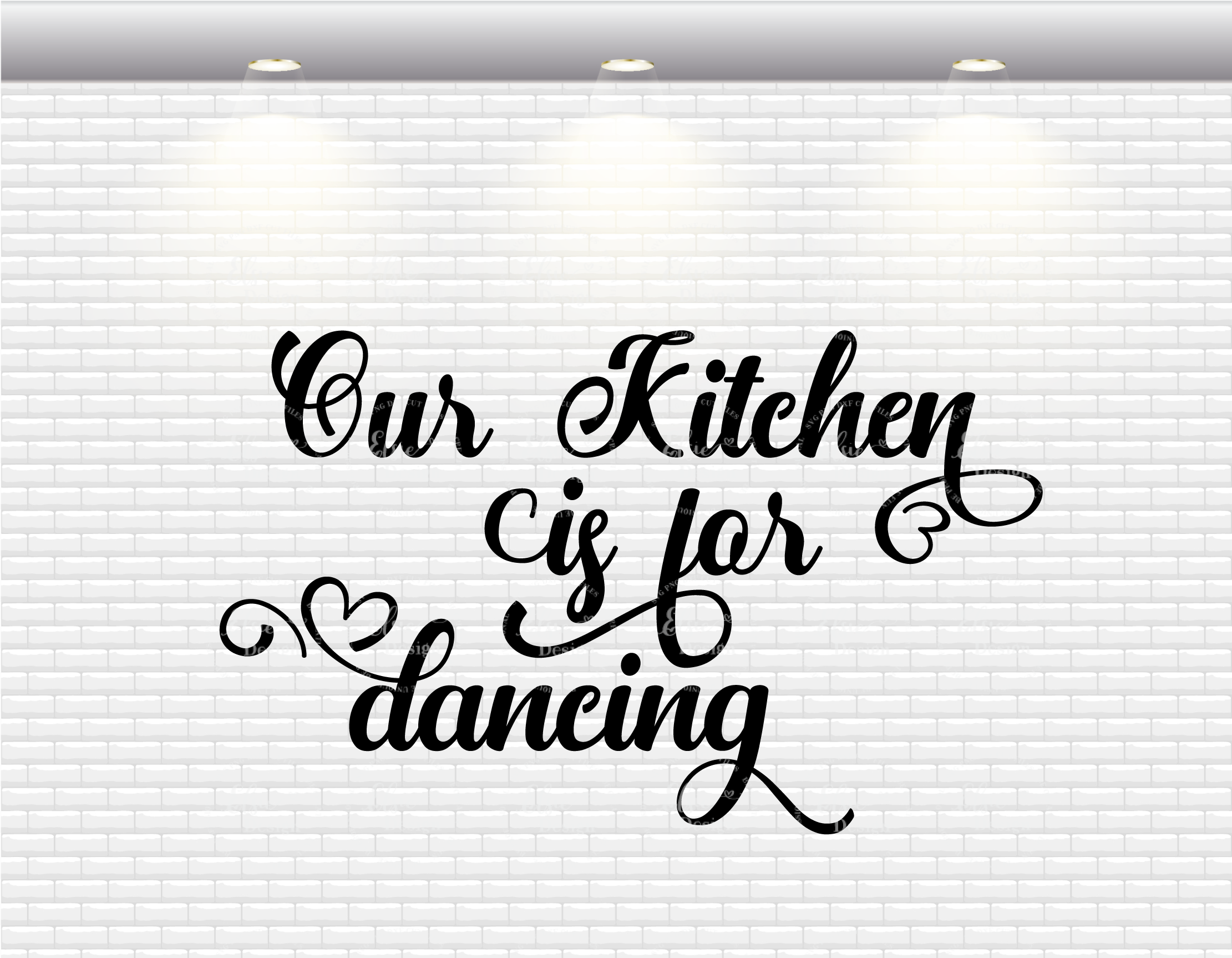 Our Kitchen Is For Dancing Svg By Elsielovesdesign Thehungryjpeg Com
