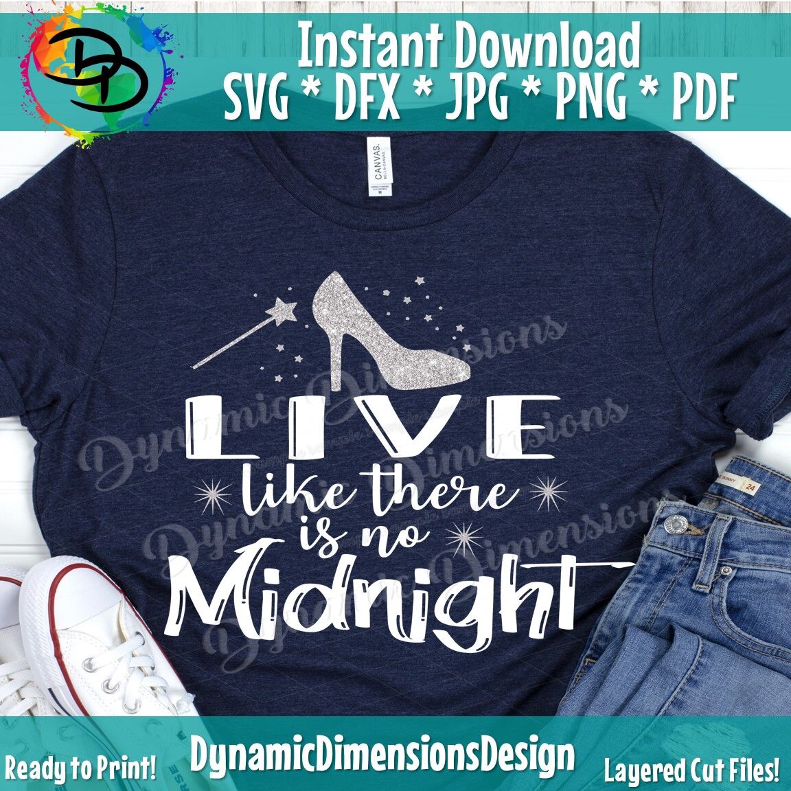 ori 3650512 hvf5je0rvswoclgrf5q1yz6grjjurrc10r368wdo live like there is no midnight cinderella svg dxf png cut file inst