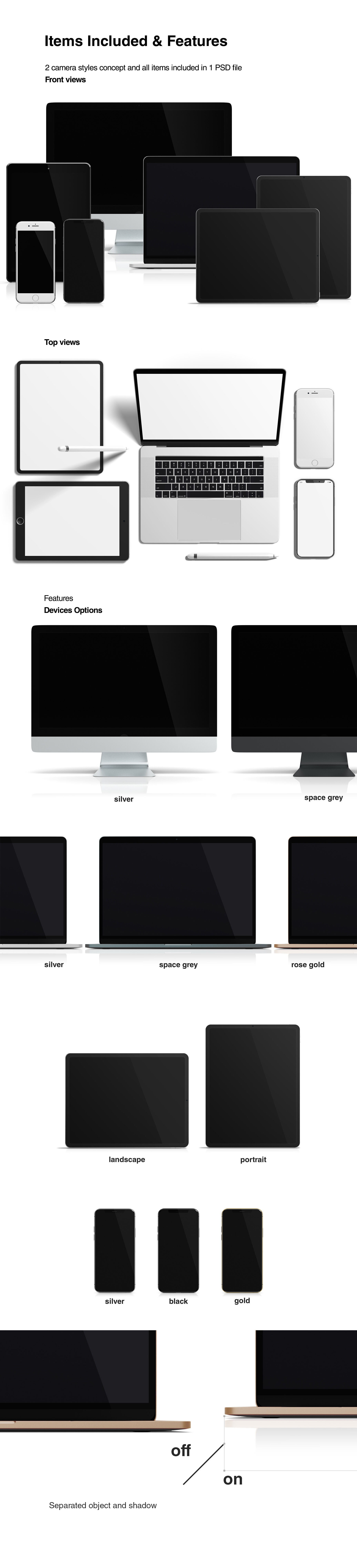 Multi Devices Mockup Scene Creator By graphiccrew | TheHungryJPEG.com