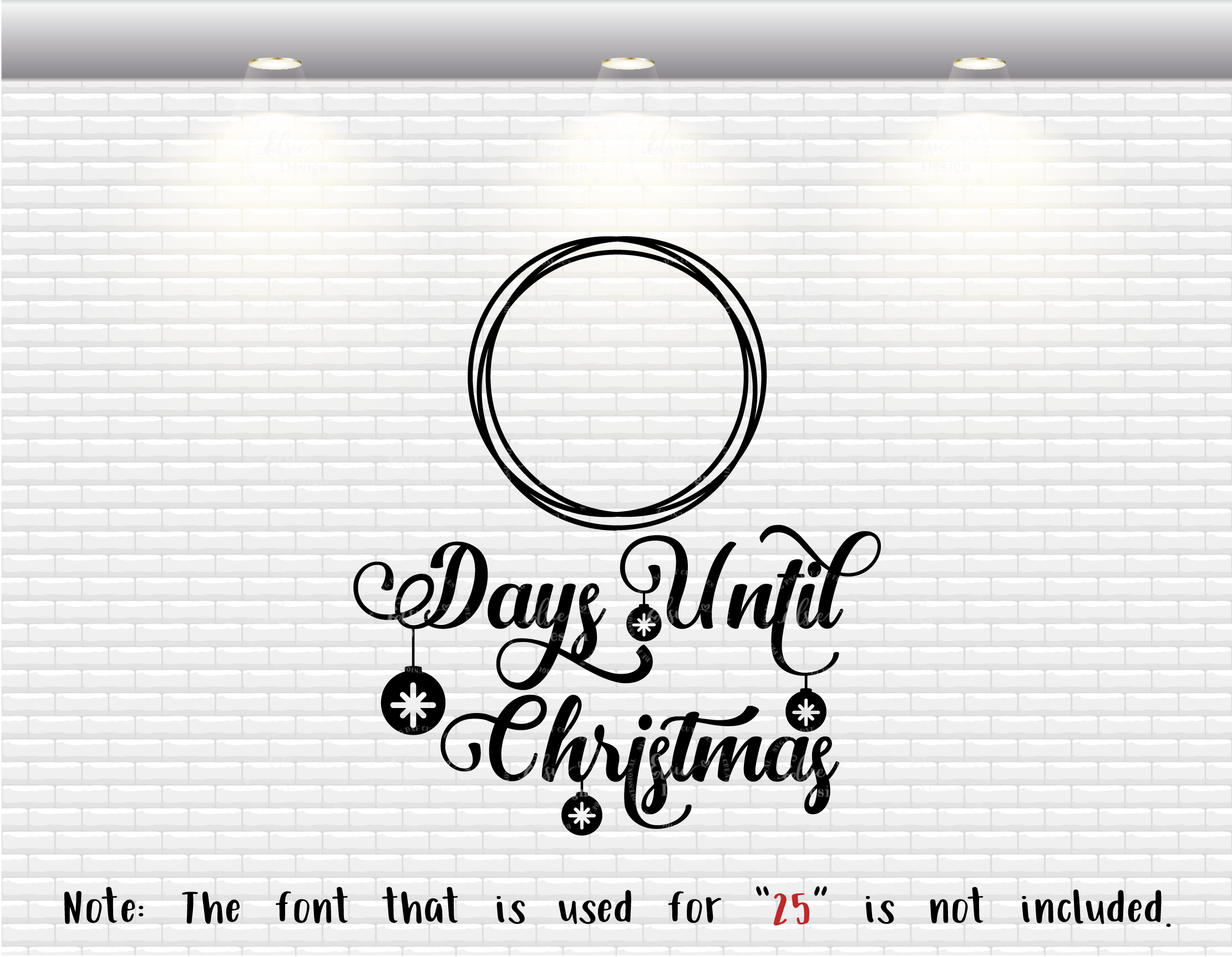 Days Until Christmas Svg By Elsielovesdesign Thehungryjpeg Com