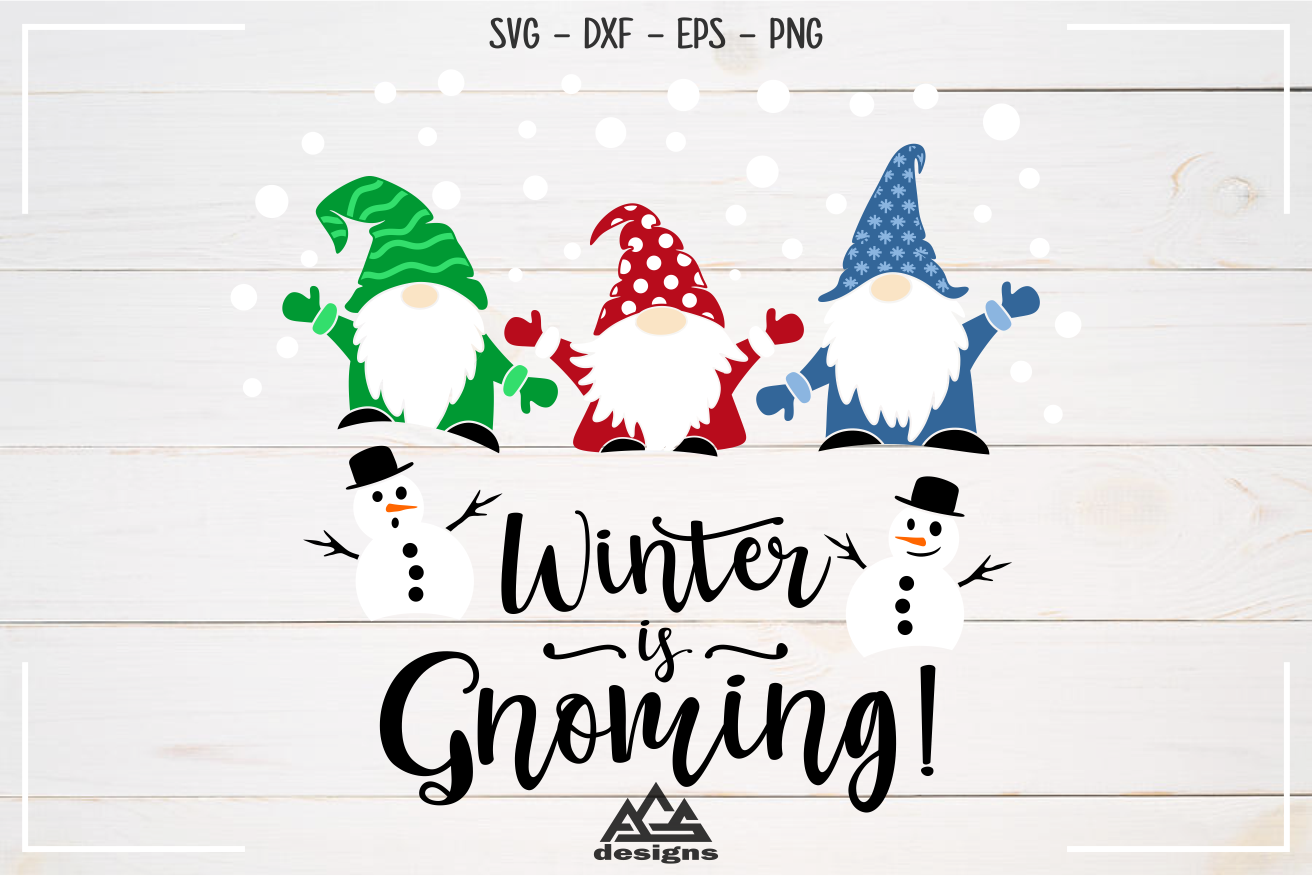Gnome Winter Is Gnoming Svg Design By Agsdesign Thehungryjpeg Com