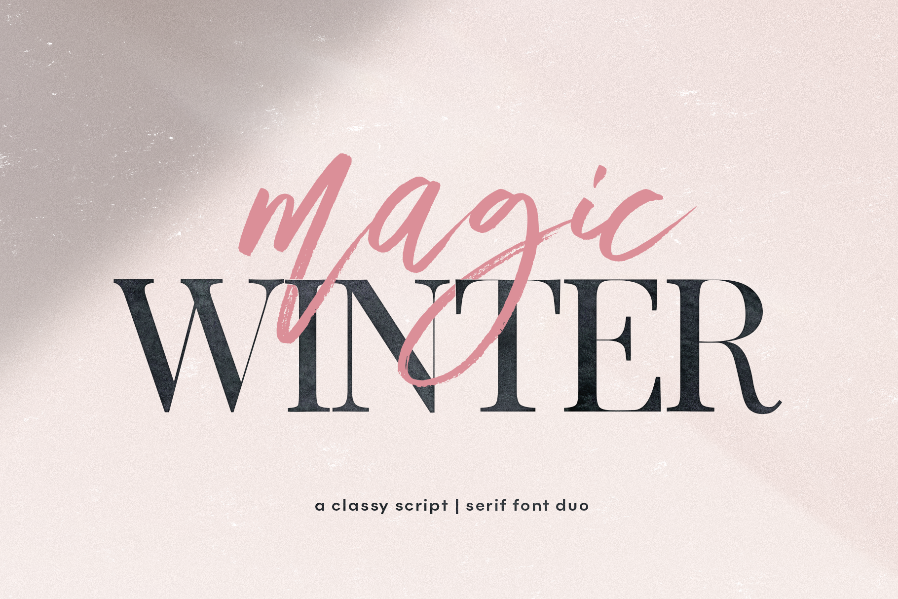 Magic Winter Script Amp Serif Font Duo By Ka Designs Thehungryjpeg Com