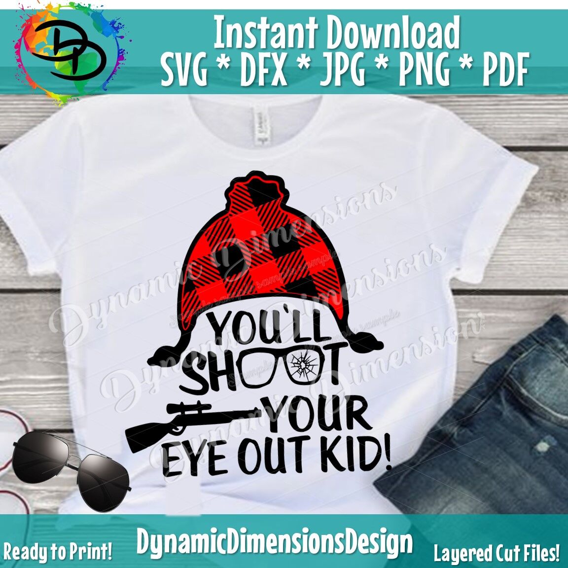 You Ll Shoot Your Eye Out Svg Christmas Quote Christmas Svg Buffal By Dynamic Dimensions Thehungryjpeg Com