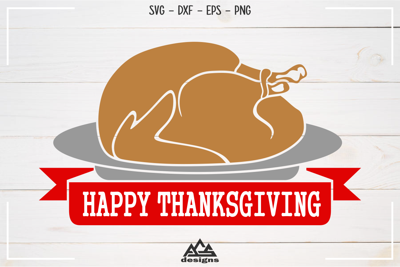 Turkey Happy Thanksgiving Svg Design By AgsDesign | TheHungryJPEG